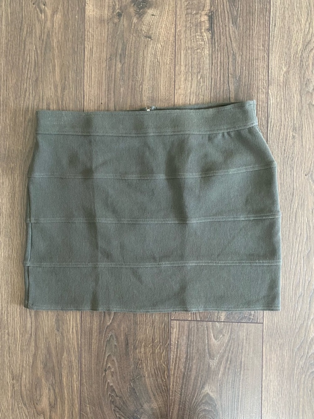 New York & Company Olive Bandage Mini Skirt NWT